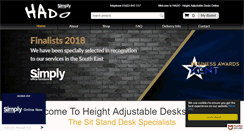 Desktop Screenshot of heightadjustabledesksonline.com
